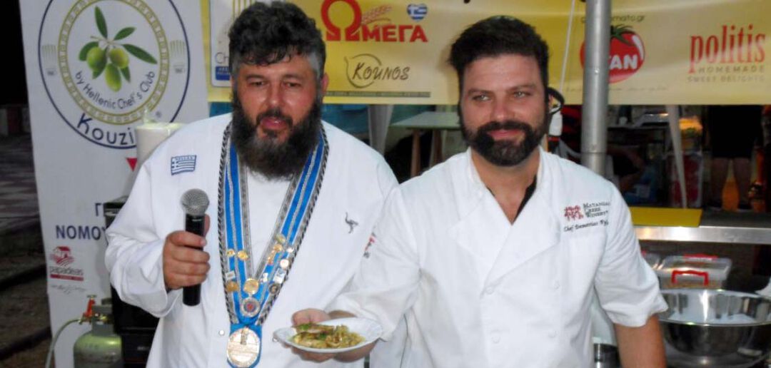 Ο σεφ Δημήτρης Πυλιώτης έφτιαξε λαυράκι στο τηγάνι με τη βοήθεια του Μιχάλη Αγγελόπουλου